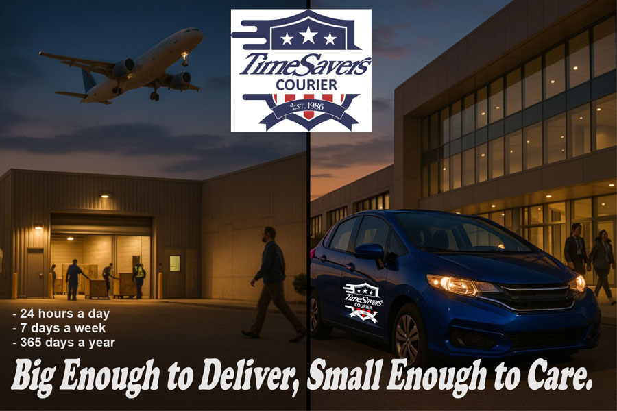 TimeSavers Courier Service - Late-Night Call, Early Morning Delivery: Just Another Day at TimeSavers