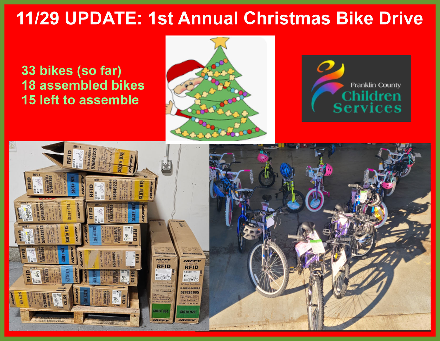 Time Savers Courier Annual Holiday Bike Drive Update